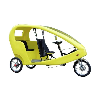 Transport de publicité mobile recyclable sans droits d'importation 1000W taxi de vélo électrique 3 taxis de vélo de roue voiture Tuk Tuk à vendre