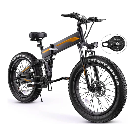 500W 26'' Fat Tire Fat Bike vélo pliant électrique